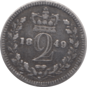 1849 MAUNDY TWOPENCE ( VF ) - Maundy Coins - Cambridgeshire Coins