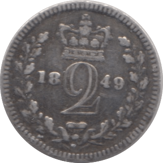 1849 MAUNDY TWOPENCE ( VF ) - Maundy Coins - Cambridgeshire Coins