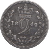 1849 MAUNDY TWOPENCE ( VF ) - Maundy Coins - Cambridgeshire Coins