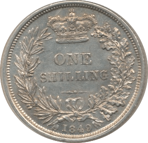 1849 SHILLING ( AUNC ) - Shilling - Cambridgeshire Coins