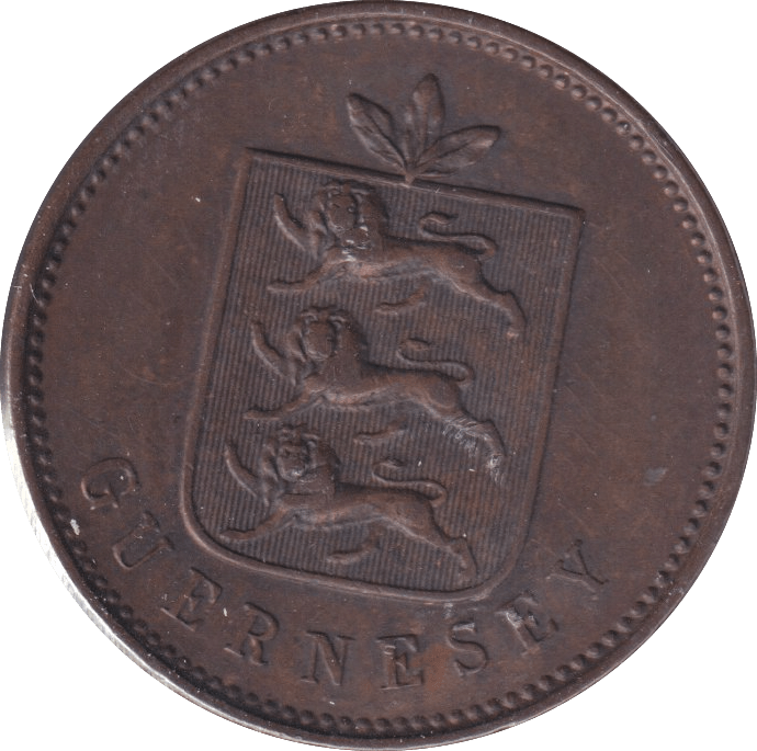 1850 4 DOUBLES GUERNSEY - WORLD COINS - Cambridgeshire Coins