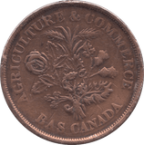 1850 MONTREAL AGRICULTURE & COMMERCE UN SOU TOKEN - TOKEN - Cambridgeshire Coins