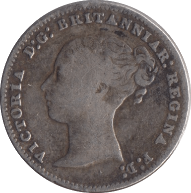 1850 SILVER THREEPENCE ( FINE ) - Threepence - Cambridgeshire Coins