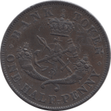 1850 UPPER CANADA HALF PENNY - WORLD COINS - Cambridgeshire Coins