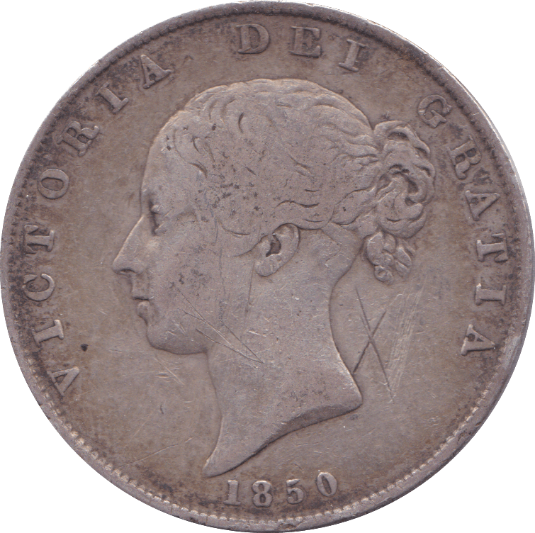 1850 HALFCROWN ( GF ) - Halfcrown - Cambridgeshire Coins
