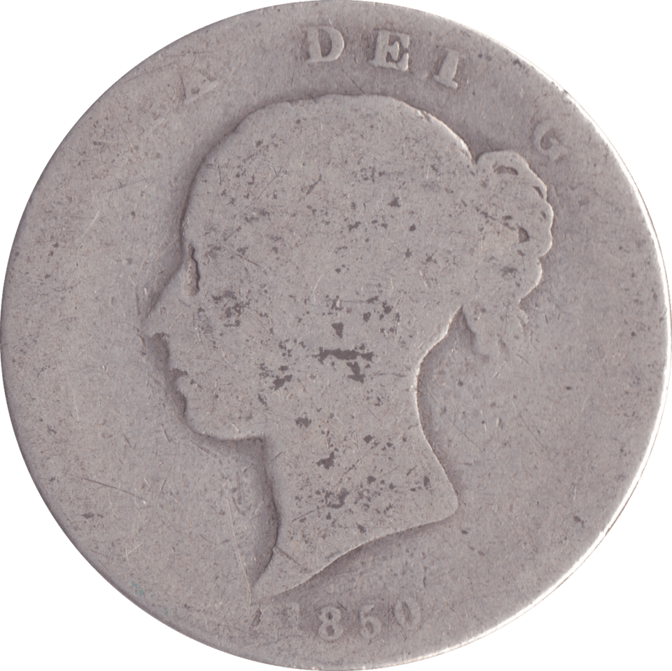 1850 HALFCROWN ( POOR ) - Halfcrown - Cambridgeshire Coins