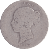 1850 HALFCROWN ( POOR ) - Halfcrown - Cambridgeshire Coins