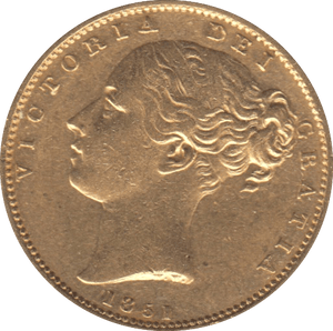 1851 GOLD SOVEREIGN ( GVF ) SLIGHT EDGE KNOCK - Sovereign - Cambridgeshire Coins