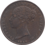 1851 HALFPENNY JERSEY - WORLD COIN - Cambridgeshire Coins