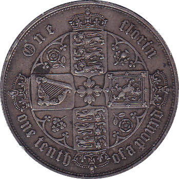 1852 FLORIN ( EF ) - Florin - Cambridgeshire Coins