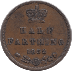 1852 HALF FARTHING ( GVF ) - Half Farthing - Cambridgeshire Coins
