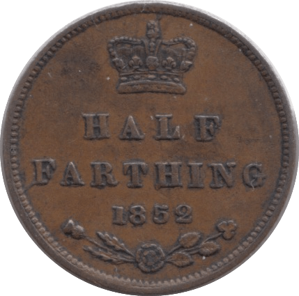 1852 HALF FARTHING ( GVF ) - Half Farthing - Cambridgeshire Coins