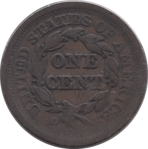 1852 ONE CENT UNITED STATES - WORLD COINS - Cambridgeshire Coins