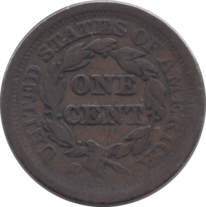 1852 ONE CENT UNITED STATES - WORLD COINS - Cambridgeshire Coins