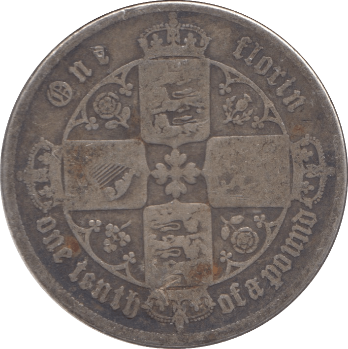 1853 FLORIN ( NF ) - Florin - Cambridgeshire Coins