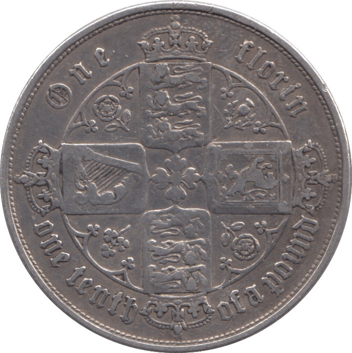 1853 FLORIN ( VF ) - FLORIN - Cambridgeshire Coins