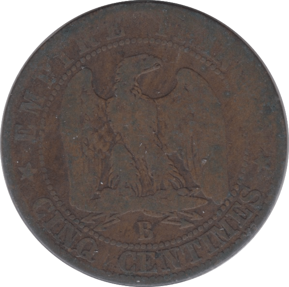 1853 FRANCE 5 CENTIMES - WORLD COIN - Cambridgeshire Coins