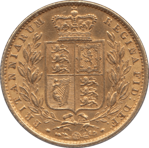 1853 GOLD SOVEREIGN ( AUNC ) SHIELD BACK - Sovereign - Cambridgeshire Coins