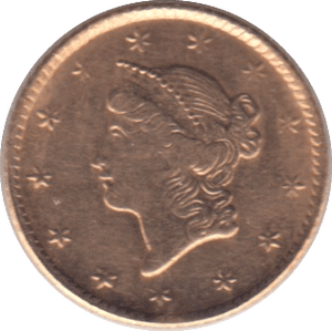 1853 GOLD USA ONE DOLLAR - Gold World Coins - Cambridgeshire Coins