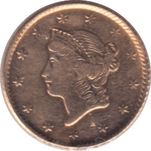 1853 GOLD USA ONE DOLLAR - Gold World Coins - Cambridgeshire Coins