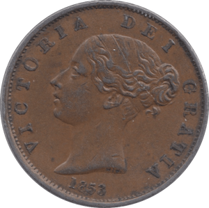 1853 HALFPENNY ( AUNC ) 5 - Halfpenny - Cambridgeshire Coins