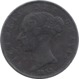 1853 HALFPENNY ( FINE ) - Halfpenny - Cambridgeshire Coins