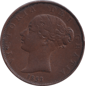 1853 HALFPENNY ( GF ) - Halfpenny - Cambridgeshire Coins