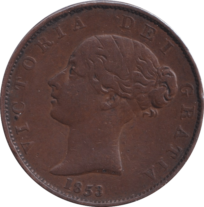 1853 HALFPENNY ( GF ) - Halfpenny - Cambridgeshire Coins