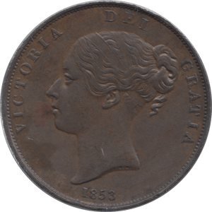 1853 PENNY ( AUNC ) - Penny - Cambridgeshire Coins