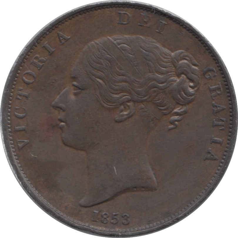 1853 PENNY ( AUNC ) - Penny - Cambridgeshire Coins