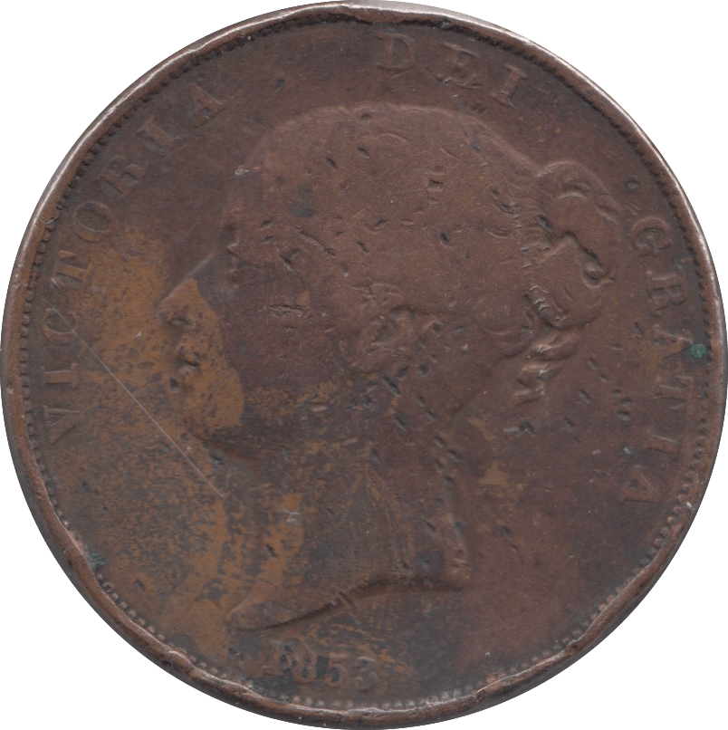 1853 PENNY ( FAIR ) 7 - Penny - Cambridgeshire Coins