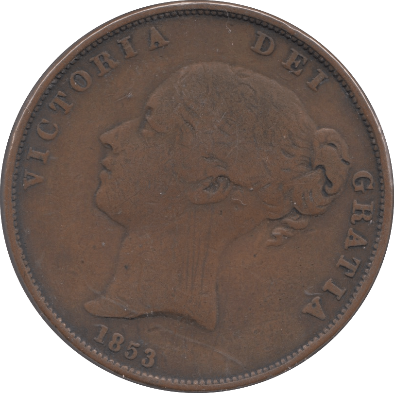 1853 PENNY ( FINE ) - Penny - Cambridgeshire Coins