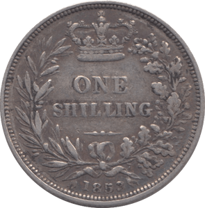1853 SHILLING ( GF ) 13 - Shilling - Cambridgeshire Coins