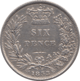 1853 SIXPENCE ( EF ) - Sixpence - Cambridgeshire Coins