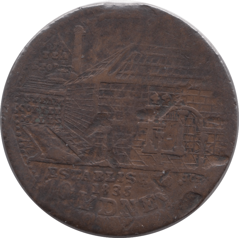 1853 SYDNEY COFFEE MILL PENNY TOKEN AUSTRALIA - Token - Cambridgeshire Coins