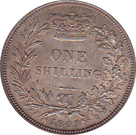 1853 SHILLING ( AUNC ) - Shilling - Cambridgeshire Coins