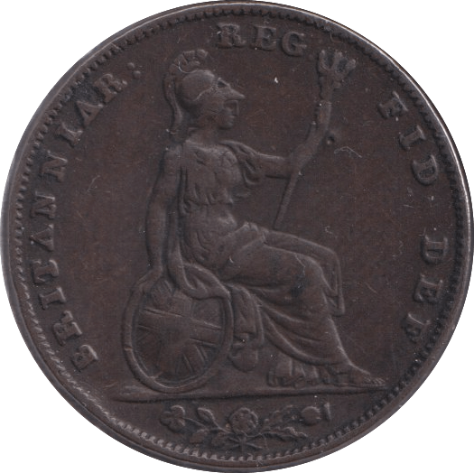 1854 FARTHING ( GVF ) - Farthing - Cambridgeshire Coins