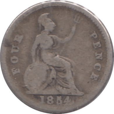 1854 FOURPENCE ( FAIR ) - Fourpence - Cambridgeshire Coins