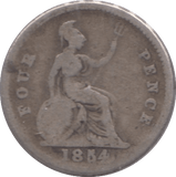 1854 FOURPENCE ( FAIR ) - Fourpence - Cambridgeshire Coins