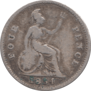 1854 FOURPENCE ( NF ) - Fourpence - Cambridgeshire Coins