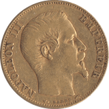 1854 GOLD 20 FRANCS FRANCE ( A ) NAPOLEON III - Gold World Coins - Cambridgeshire Coins