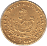 1854 GOLD BOLIVIA ONE SOL - Gold World Coins - Cambridgeshire Coins