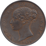 1854 HALFPENNY ( AUNC ) 23 - Halfpenny - Cambridgeshire Coins