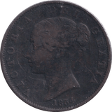 1854 HALFPENNY ( FINE ) - Halfpenny - Cambridgeshire Coins