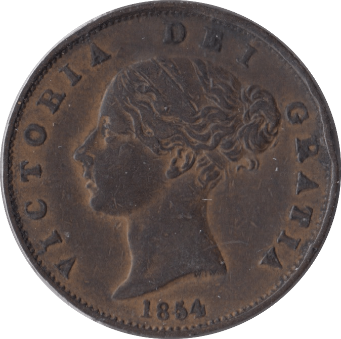 1854 HALFPENNY ( GVF ) - Halfpenny - Cambridgeshire Coins