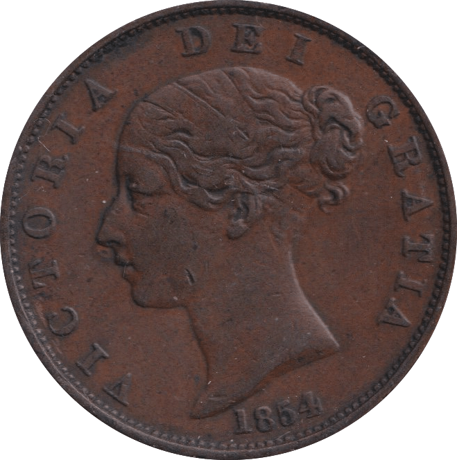 1854 HALFPENNY ( GVF ) - Halfpenny - Cambridgeshire Coins