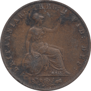 1854 HALFPENNY ( VF ) - Halfpenny - Cambridgeshire Coins