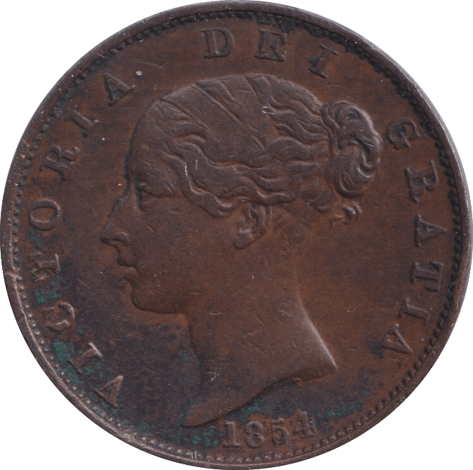 1854 HALFPENNY ( VF ) - Halfpenny - Cambridgeshire Coins