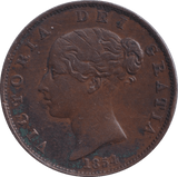 1854 HALFPENNY ( VF ) - Halfpenny - Cambridgeshire Coins