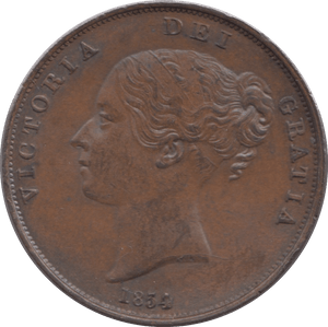 1854 PENNY ( AUNC ) - Penny - Cambridgeshire Coins